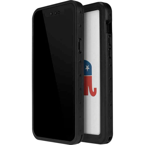 Republican Elephant iPhone 15 Waterproof Case